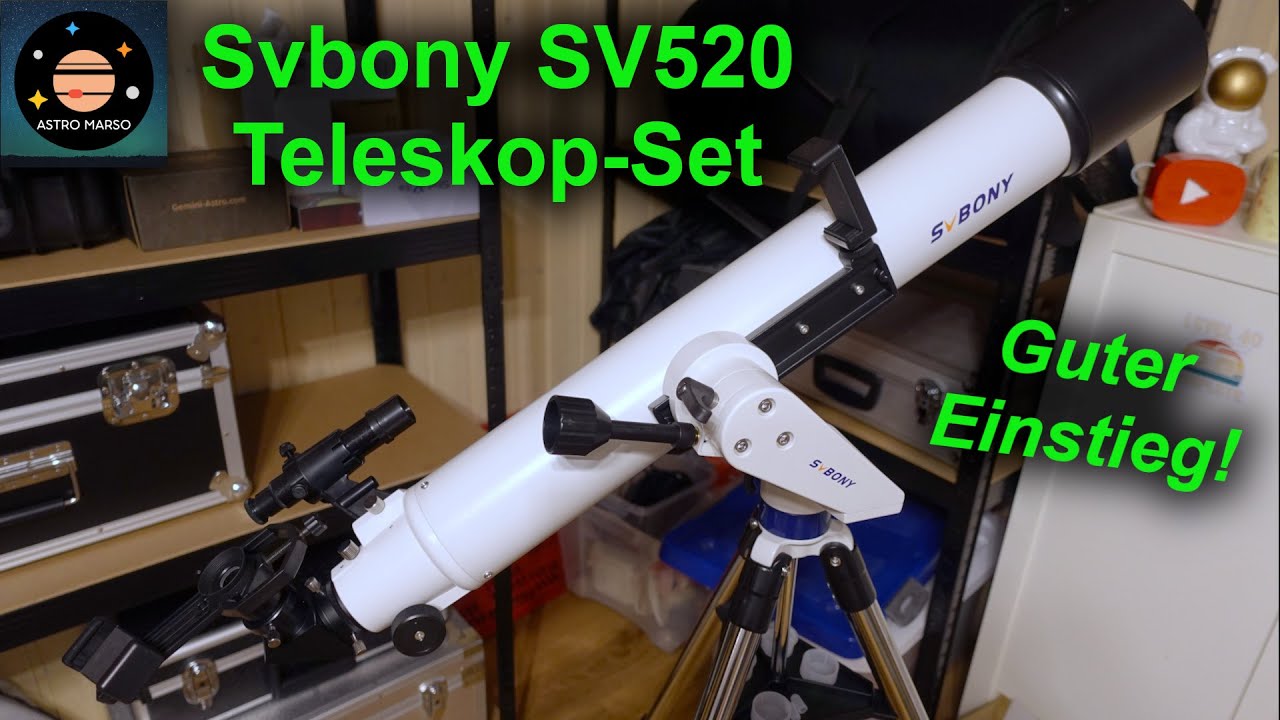 Gutes 285 € Teleskop-Set für den Einstieg! - Review Svbony 90/800 inkl. Montierung (SV520)
