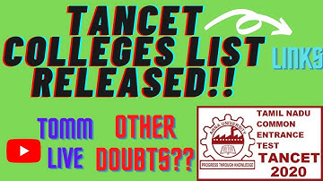 TANCET 2020 💥 🔥🌈|TANCET 2020 UPDATE | TANCET RANKLIST WHEN | TANCET COUNSELLING SOON | TANCET MBA |
