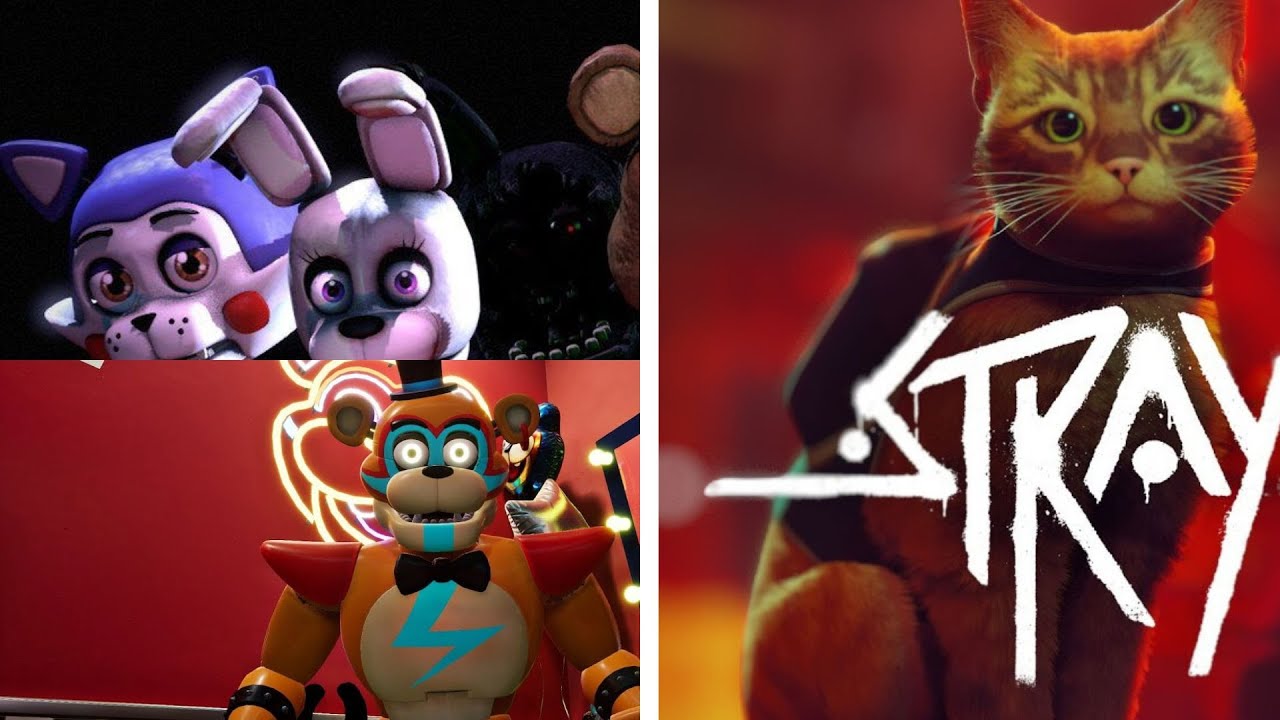 LIVE Stray + FNAF SECURITY BREACH MULTIPLAYER + FANGAMES De FNAF