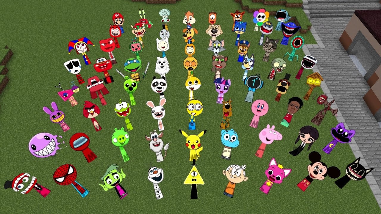 I Spawn 70 SPRUNKI OC to Minecraft PE