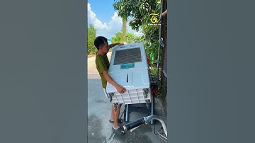 Sửa quạt điều hoà hơi nước lâu ngày bị hư (part 1) #doanphutai #likeabosch