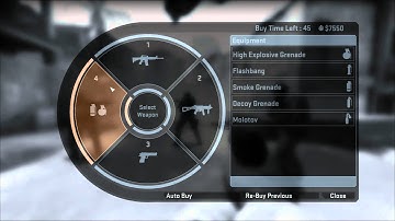 Counter-Strike Global Offensive Beta: Equipment & Menus