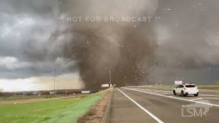 04-26-2024 Lincoln Nebraska - Intense Debris Filled Tornado