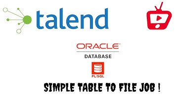 Table to File Job | Talend Open Studio |  Talend | TOS | Talend ETL for Beginners | Talend Tutorial