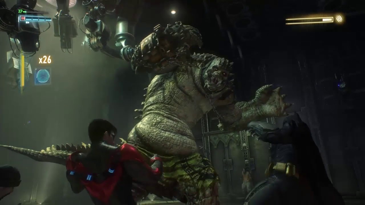 Batman: Arkham Knight - Killer Croc boss fight and its amazing