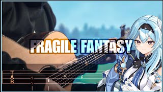 Easy To play FRAGILE FANTASY - Genshin Impact - Dragonspine OST | Fingerstyle Guitar [TAB]