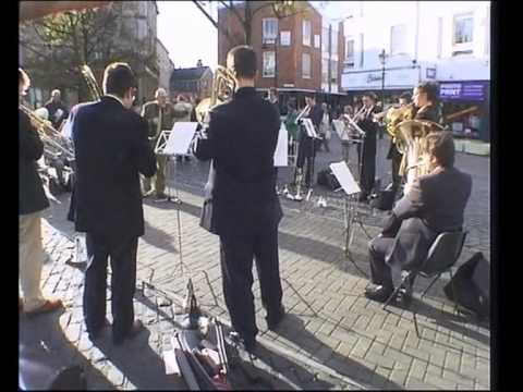A concert in Abingdon Market Place with the Mayoress