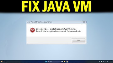 How To Fix Could not create the java virtual machine