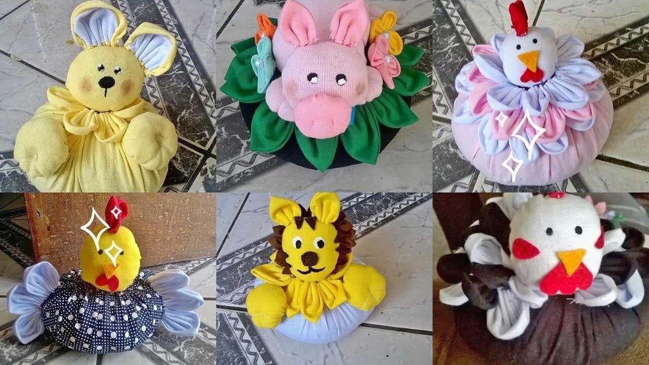 6 идей для дверных упоров в форме животных, сделанных из ткани #ДвернойУпор #Декор #Ткани