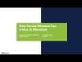 How Rescue Missions Can Utilize AI Effectively, Andrew Sears, GRMF Conference 2025