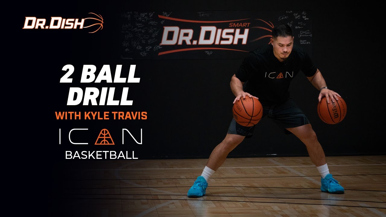 Basketball Drills: 2 Ball Dribble with Kyle Travis - YouTube