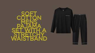 Soft Cotton Mens Pajama Set with a STRETCHY Waistband screenshot 4