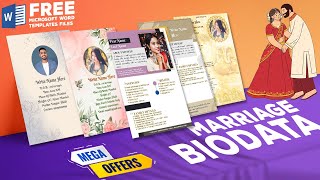 Easiest Way To Get Extremely Beautiful Marriage Biodata. 100% Free Biodata Template File Available. screenshot 5