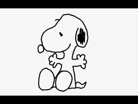 How to Draw Snoopy - YouTube