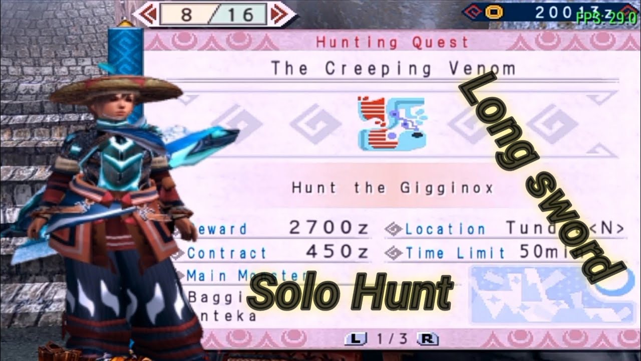 Easy gameplay Gigginox hunt | MHP3rd