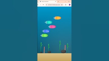 CSS Aquarium Animation |  Fish Animation Using Only HTML & CSS