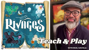 Rivages: Explore islands and find relics in this draft-and-write game! (solo advanced mode)