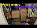 Vintage Military Storage Unit Finds Purple Heart And Collectibles