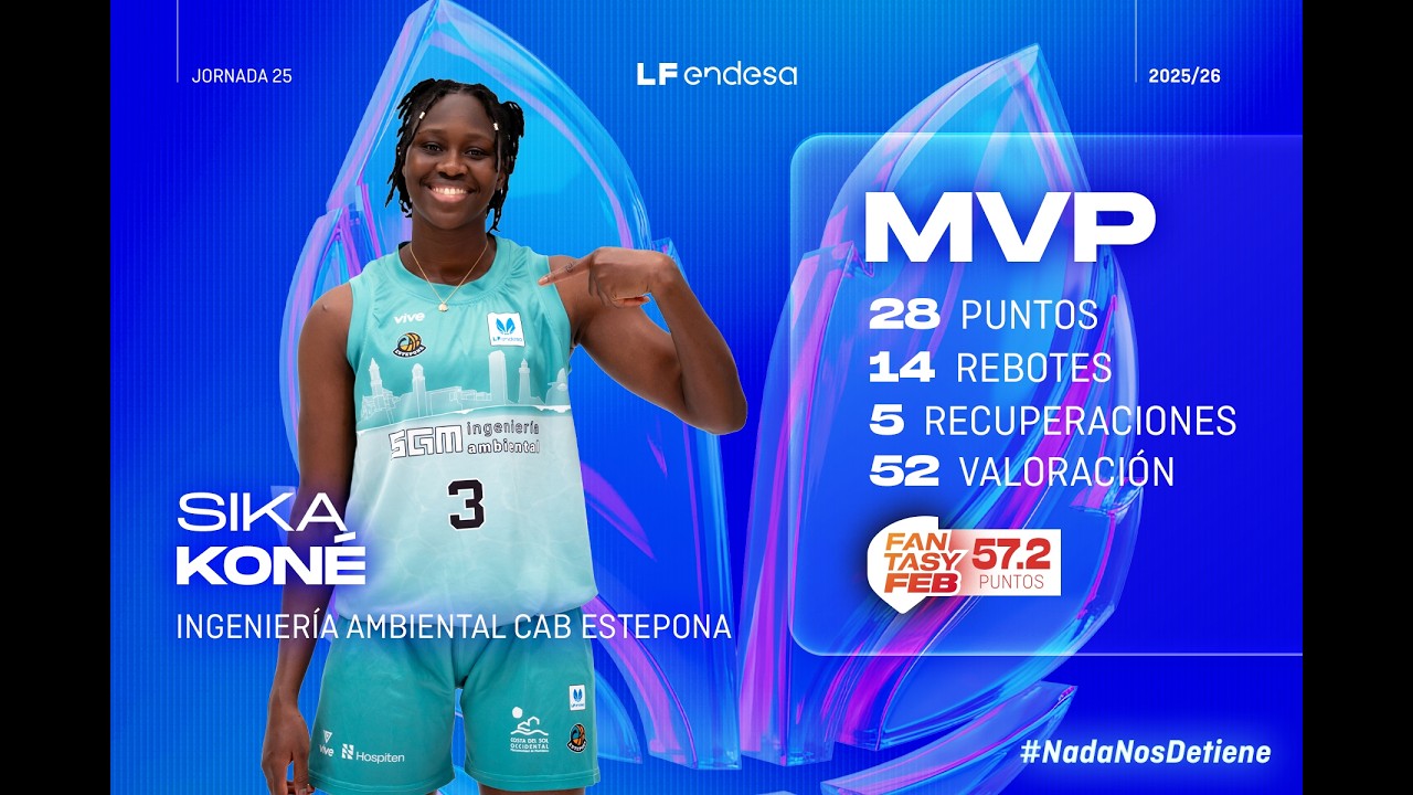 LF Endesa | Sika Koné (Ingeniería Ambiental CAB Estepona), MVP de la jornada 25