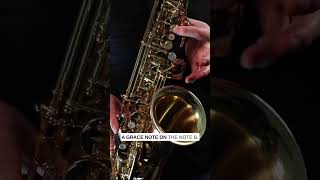 How To Play Grace Notes On Sax #saxophone #saxlessons #saxophonelessons #jazzsax #jazzsaxophone
