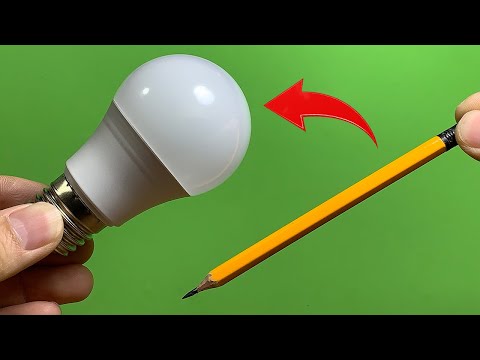 Видео: Возьмите обычный карандаш и почините все светодиодные лампы в вашем доме! Как починить светодиод