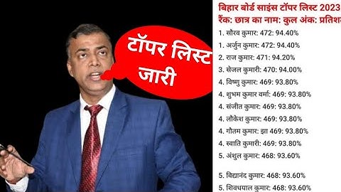 Bihar Board 12th Topper List 2023 Out|Bihar Board 10th Result 2023 Kaise Dekhe|BSEB 12th Result 2023