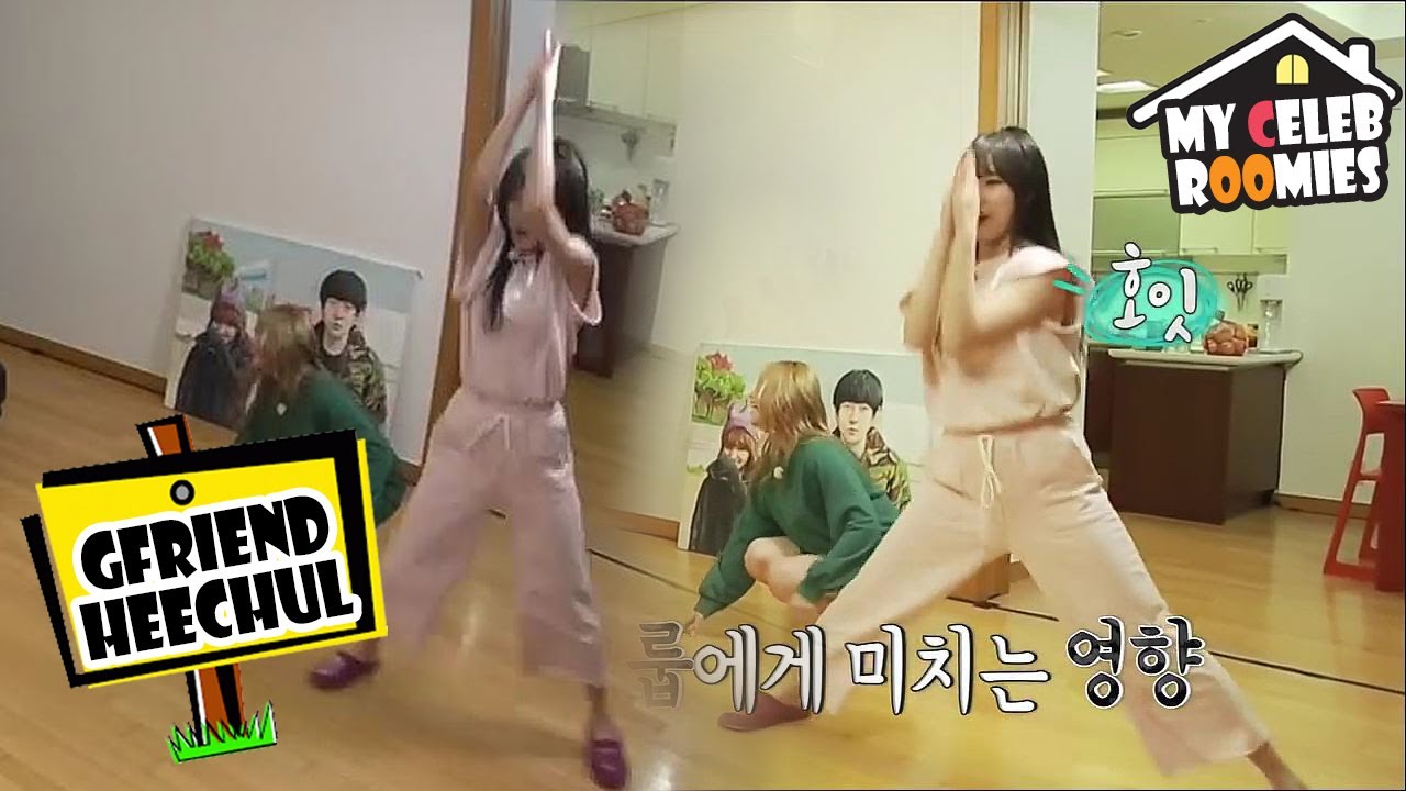 [My Celeb Roomies - GFRIEND] YuJu Couldn't Stand Hunger And Does Weird Motion 20170616