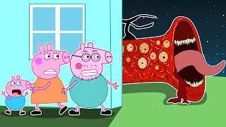What? Peppa Pig Turned Into Zombies With Long Necks | Peppa Pig Funny Animation