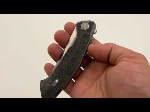 Shirogorov Knives Pike - Titanium/White Carbon Fiber (Dmitry Sinkevich Design) Knife From Recon 1