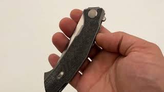 Shirogorov Knives Pike - Titanium/White Carbon Fiber (Dmitry Sinkevich Design) Knife From Recon 1
