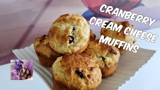 Cranberry Cream Cheese Muffins -- Moist, Fluffy, & Perfect For Breakfast