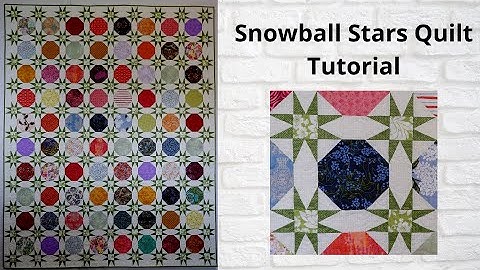 Snowball Stars Quilt Tutorial | Free Quilt Pattern | AccuQuilt Snowball | Star Sashing | Scrap quilt