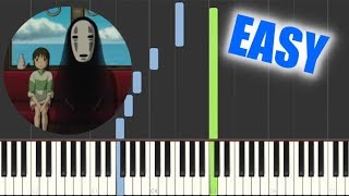 Video thumbnail of "The Name of Life - Spirited Away[EASY Piano Tutorial]"