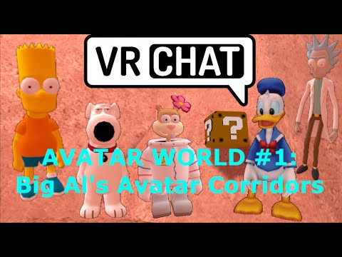 Al.com Vrchat VRChat Avatar World #1: Big Al's Avatar Corridors For Quest 2 / PCVR 🎈 ...