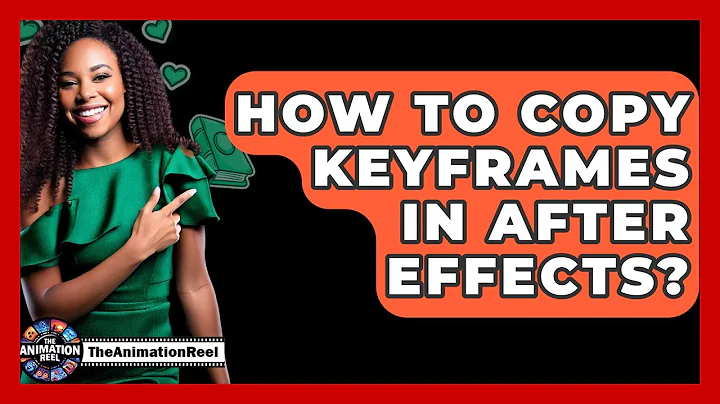 How To Copy Keyframes In After Effects? - The Animation Reel
