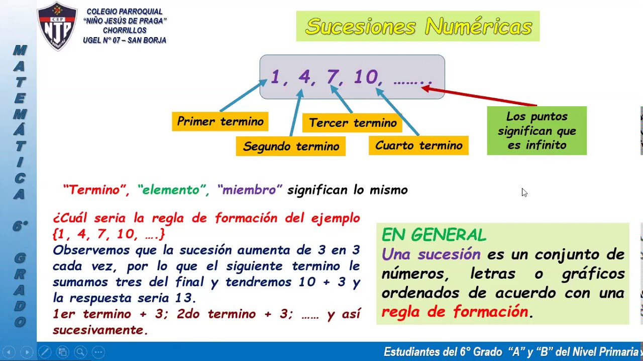 Sucesiones Numericas De Segundo Grado