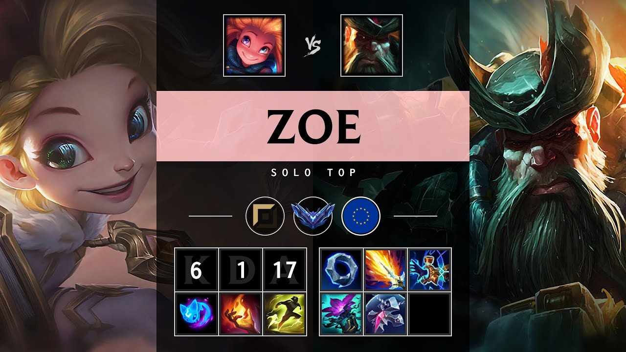 Zoe Top vs Gangplank - EUW Diamond Patch 25.06
