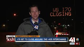 I-70 set to close around the I-435 interchange