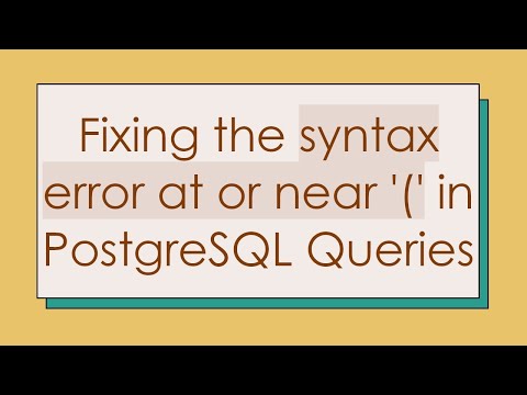 Fixing the syntax
