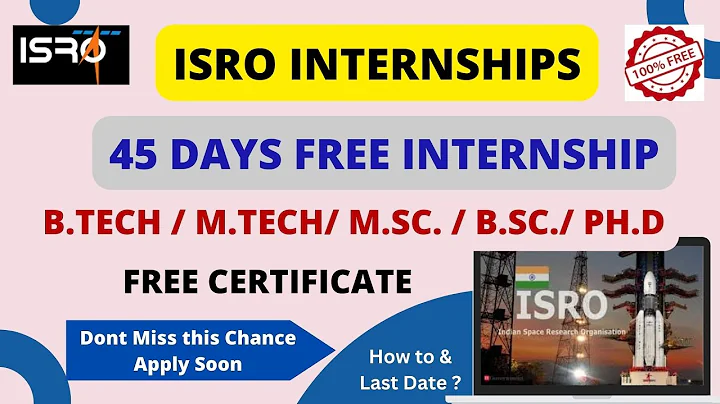 ISRO INTERNSHIP : How to Get it? Eligibility, Application & Benefits! 🌍🚀