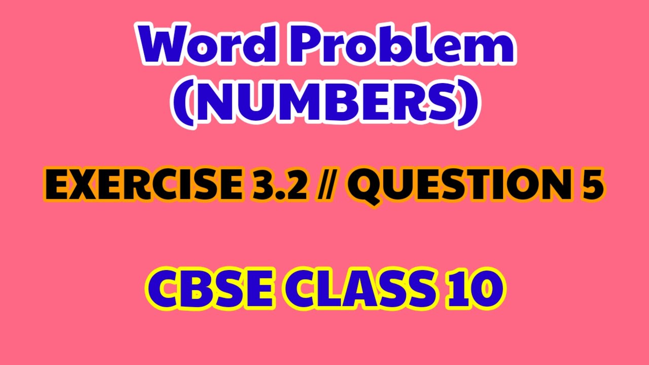 Class-10th, Ex-3.2, Q5 Maths (pair of Linear Equations in Two Variables) CBSE NCERT