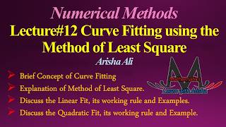 Curve Fitting Using Least Squares Method | Linear & Quadratic Fit with Examples