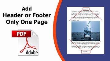 How a create a custom header and footer in pdf using Adobe Acrobat Pro DC 2022