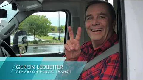 Geron Ledbetter with Cimarron Public Transit in th...