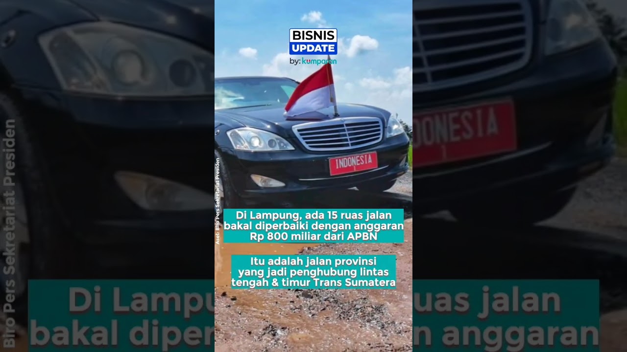 Fakta-fakta Jokowi Ambil Alih Perbaikan Jalan Rusak di Lampung