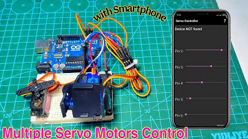 How to Control Multiple Servo Motors with Smartphone using OTG