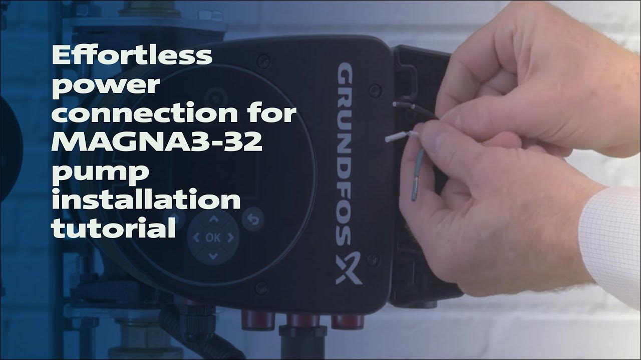 How to Connect Power to the Grundfos Magna3 32 Pump YouTube
