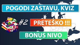 Kviz 'Zastave Sveta' - BONUS NIVO! II DEO! PRETEŠKO! Naučite skoro sve države i njihove zastave !!!