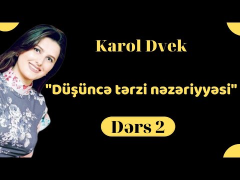 Video: Sabit düşüncə tərzi nədir Böyümə təfəkkürü nədir?