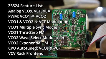 Zoxnoxious Z5524 Dual VCO Voice Card Demo